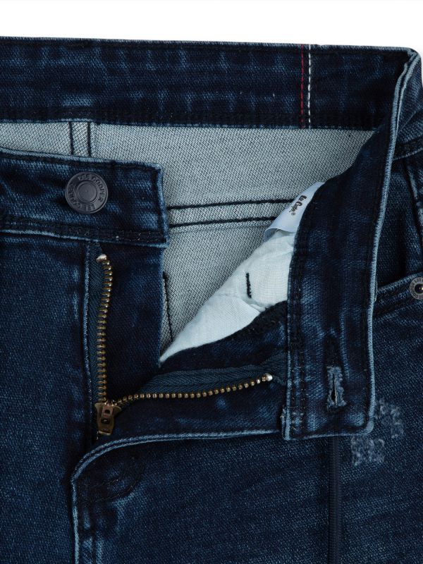 ג’ינס OSCAR שחור כחול לילדים עם קרעים