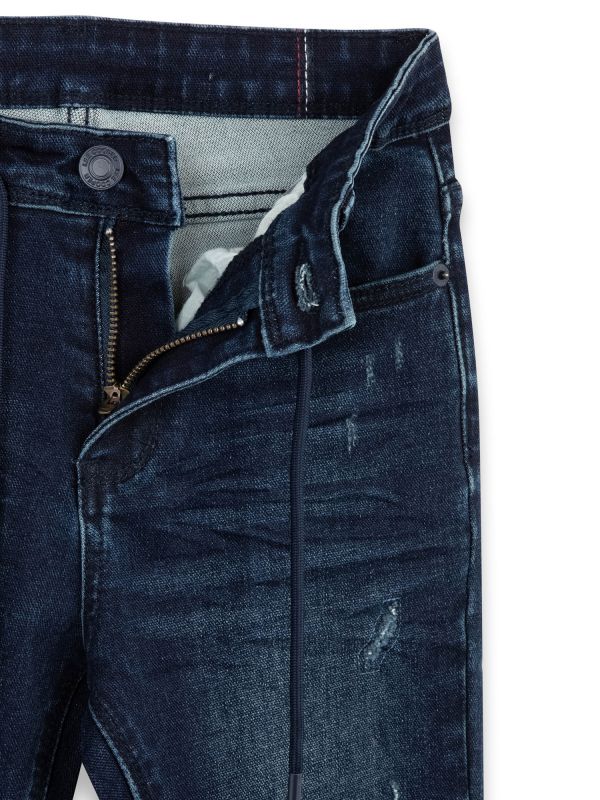 ג’ינס OSCAR שחור כחול לילדים עם קרעים