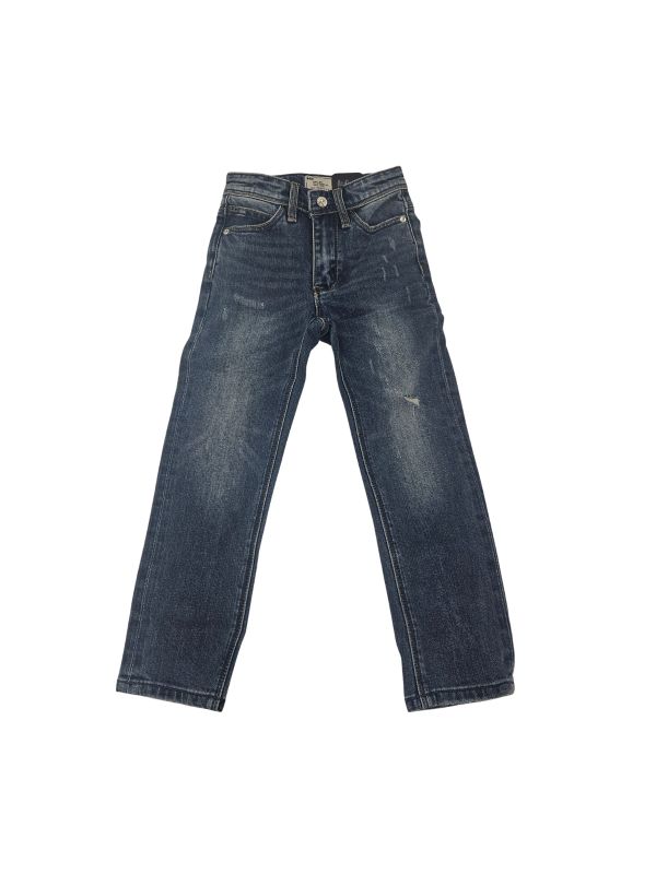 מכנסי ג’ינס סקיני עם קרעים לילדים - כחול