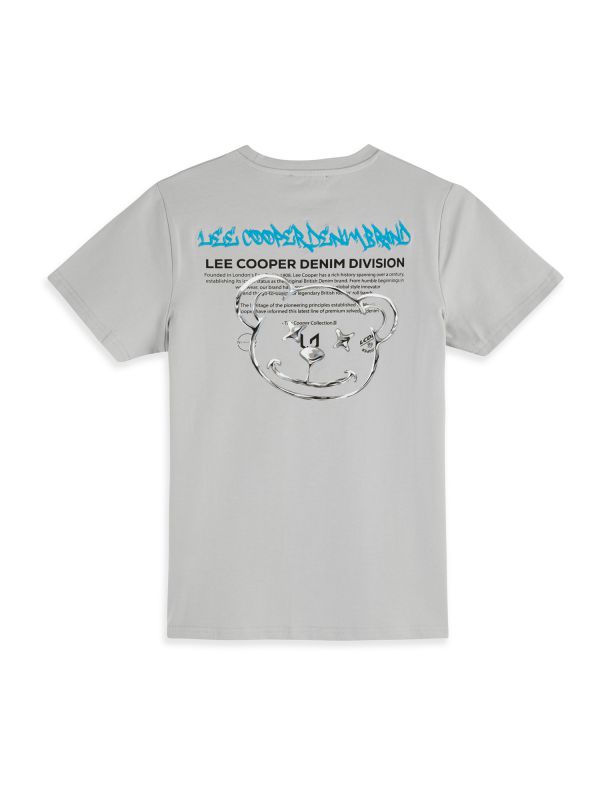 טי שירט קצרה עם הדפס דובי דו צדדי לילדים