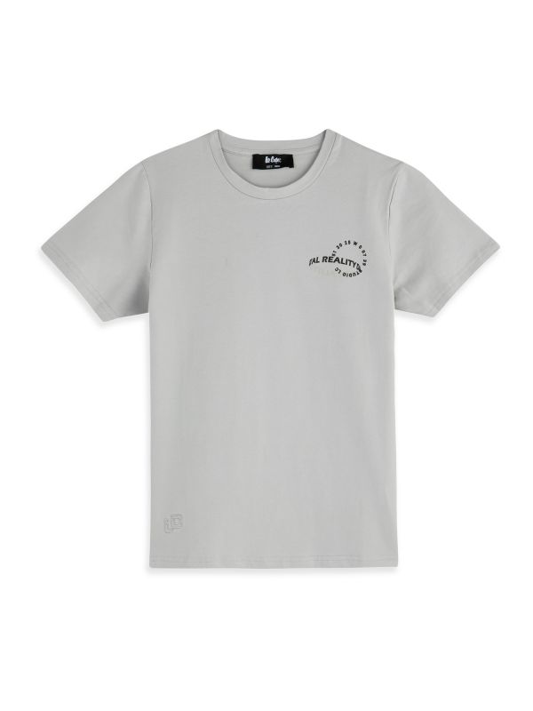 טי שירט קצרה עם הדפס דו צדדי לילדים