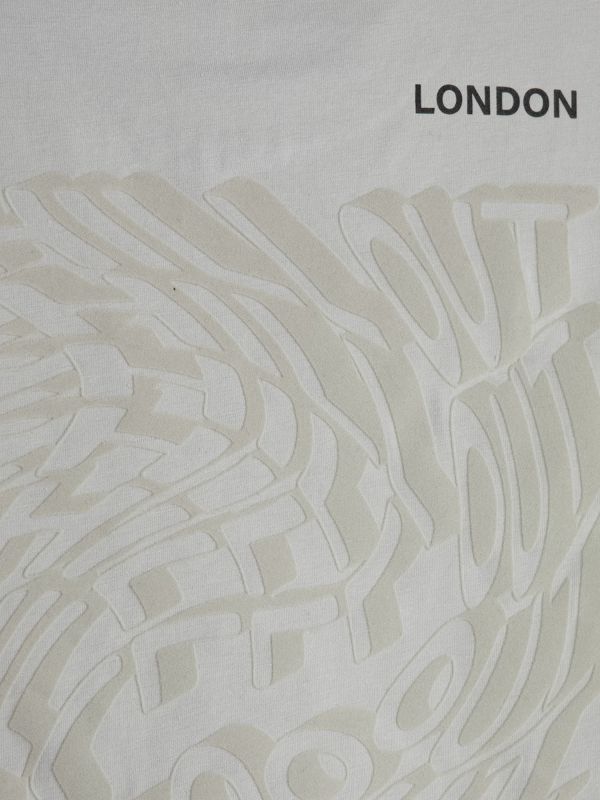 טי שירט קצרה עם הדפס דו צדדי לילדים