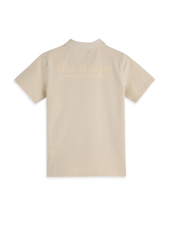 חולצת פולו קצרה עם שרוולים מודפסים לילדים