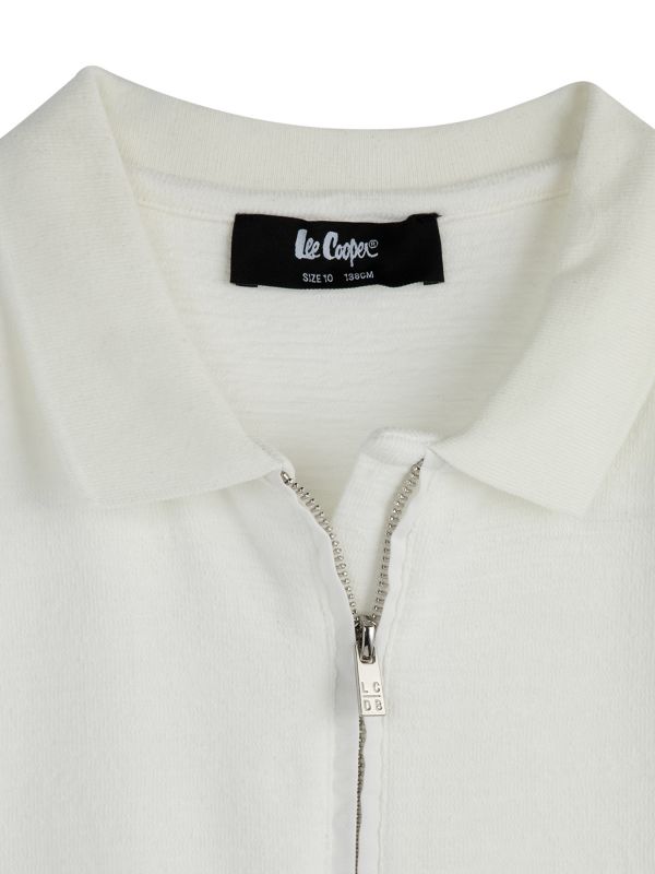 חולצת אריג גזרת פולו לילדים