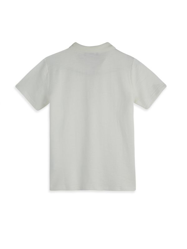 חולצת אריג גזרת פולו לילדים