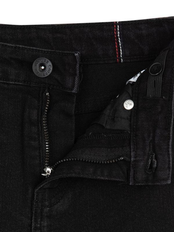 מכנסי ג’ינס ארוכים לילדות -שחור