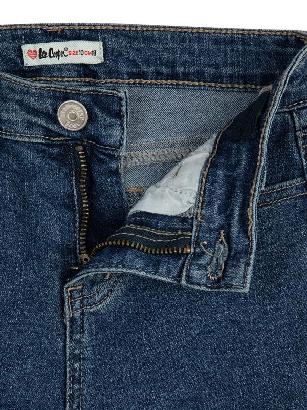 מכנסי ג’ינס סקיני בדוגמת WASH לילדות