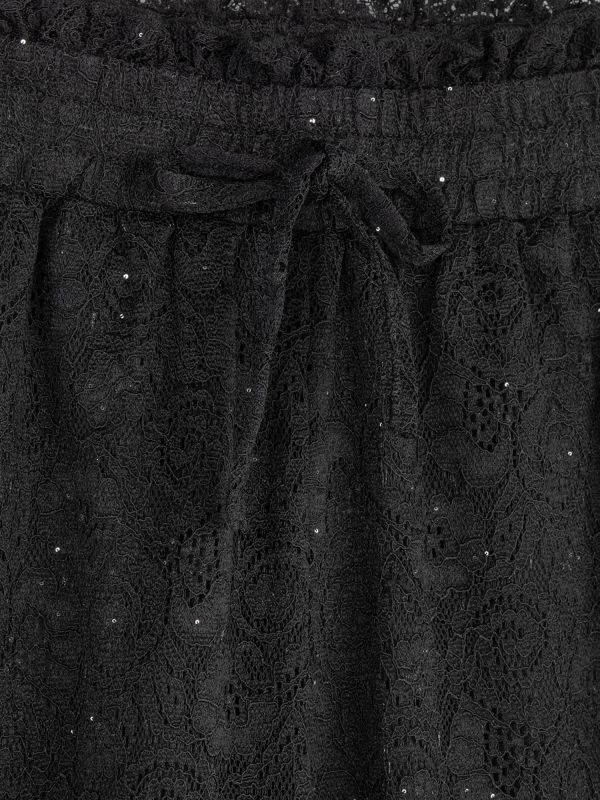 מכנסיים ארוכים עם שרוך לילדות