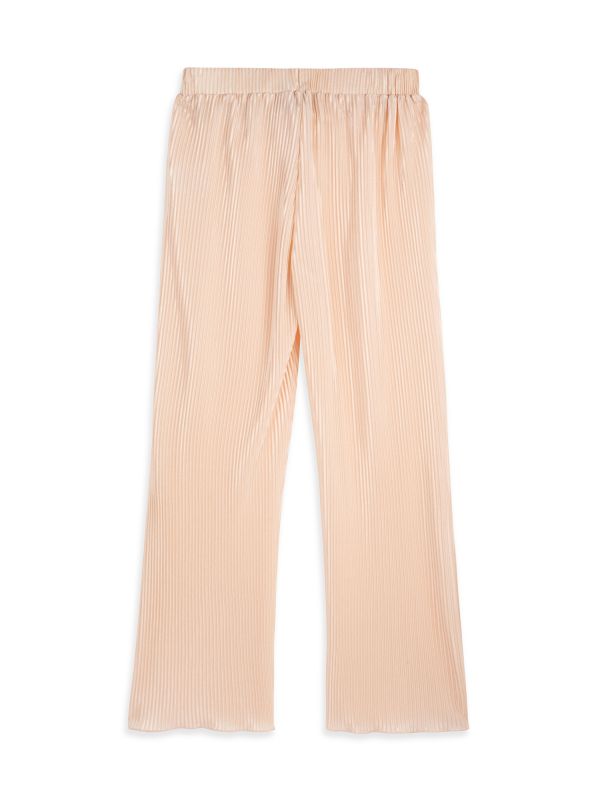 מכנסיים ארוכים דוגמת פסים עם שרוך לילדות