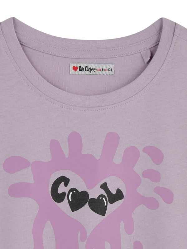 חליפת קצרה עם הדפס גרפיטי לילדות