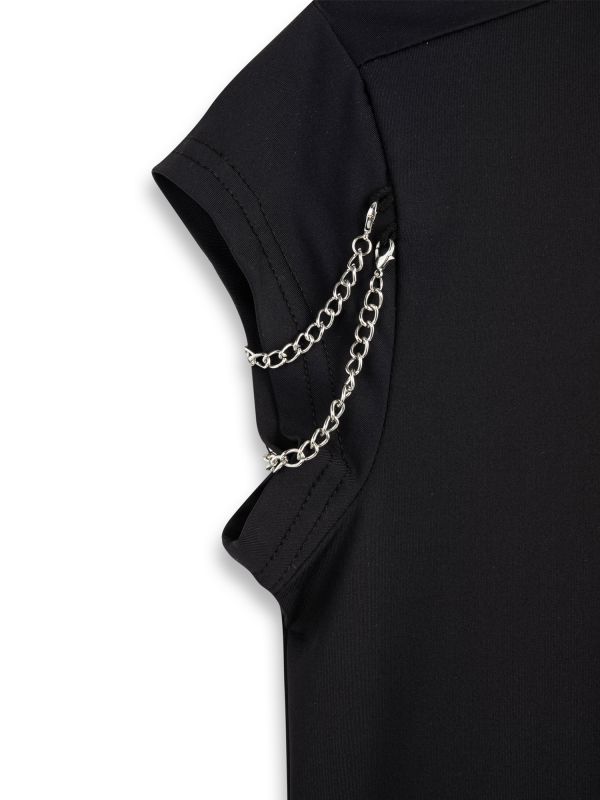 שמלת אריג עם שרשרת לילדות