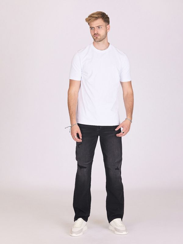 ג’ינס שחור בגזרה ישרה לגברים