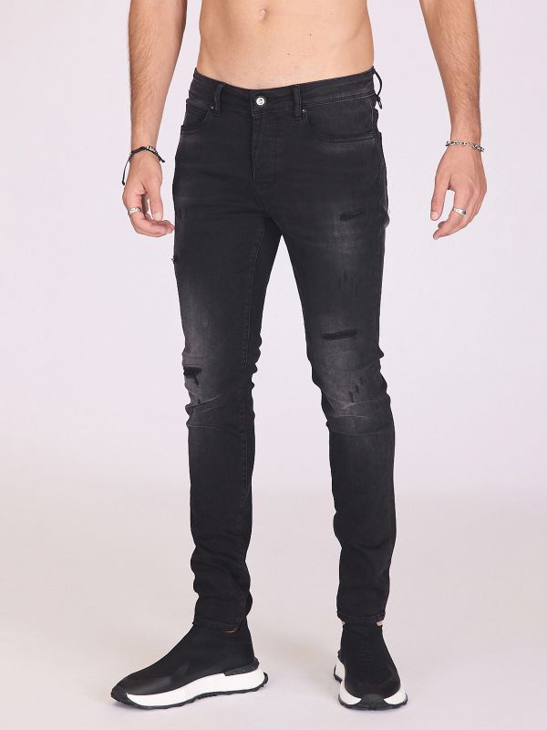 ג’ינס סקיני עם קרעים לגברים