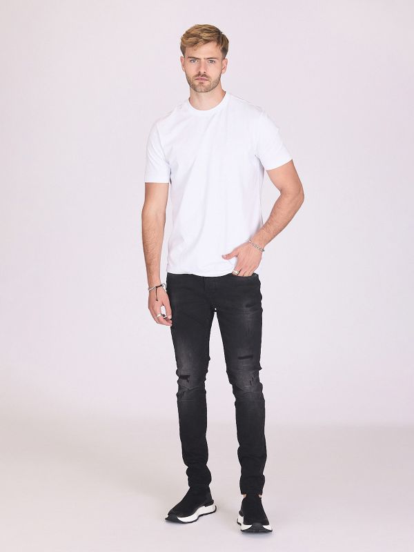 ג’ינס סקיני עם קרעים לגברים