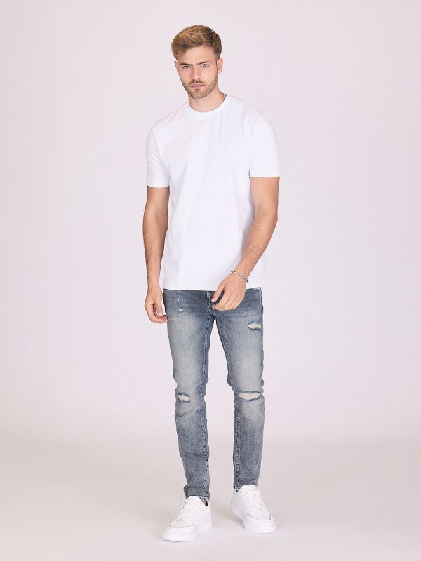 ג’ינס סקיני עם קרעים לגברים