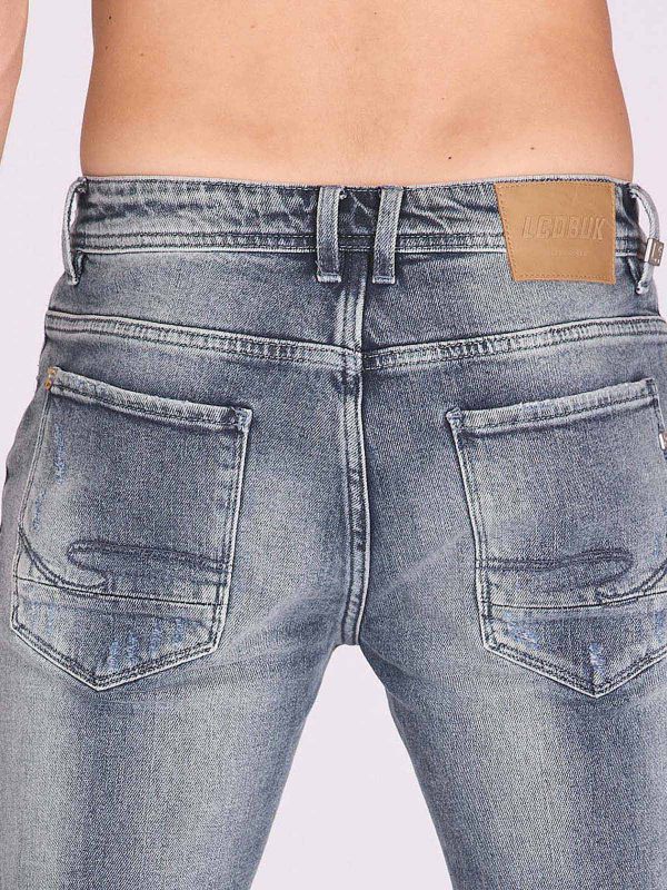 ג’ינס סקיני עם קרעים לגברים