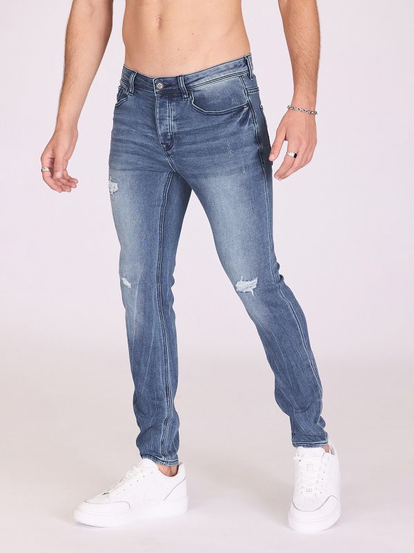 ג’ינס בהיר בגזרה צמודה לגברים