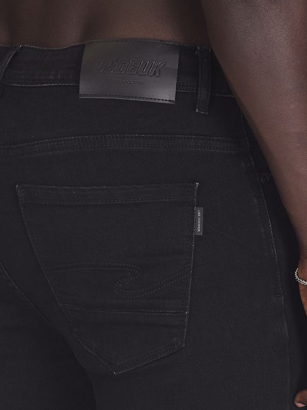 ג’ינס שחור חלק לגברים