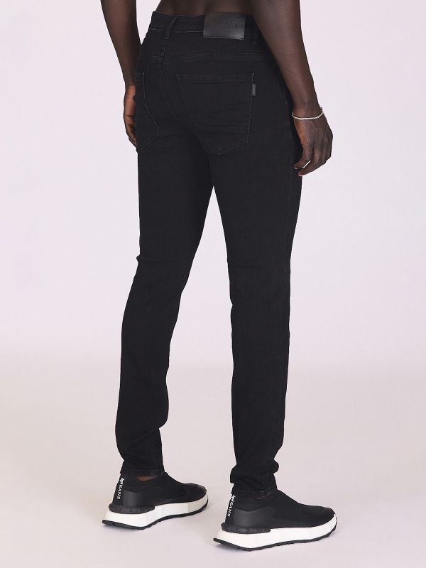 ג’ינס שחור חלק לגברים