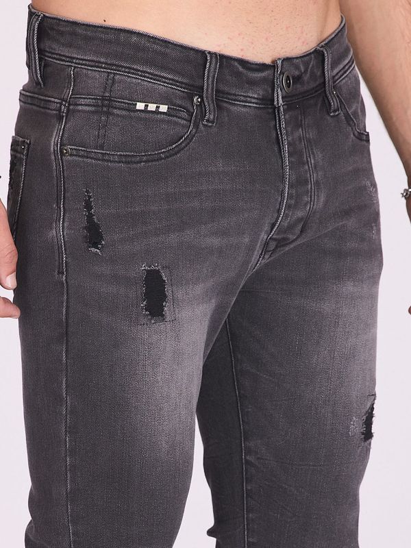 ג’ינס מחויט בגזרה צרה לגברים