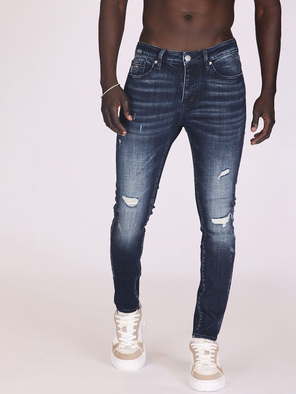 ג’ינס כהה צמוד לגברים