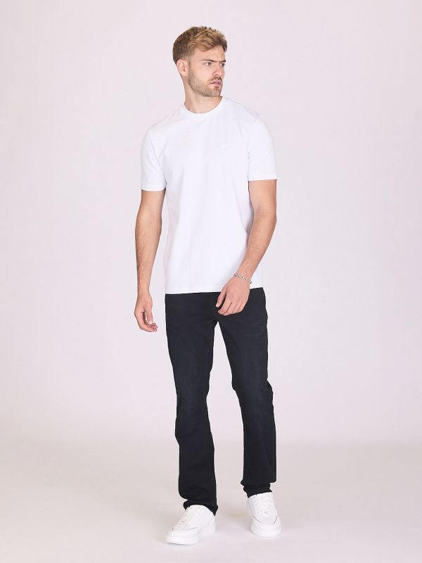 ג’ינס שחור בגזרה ישרה לגברים