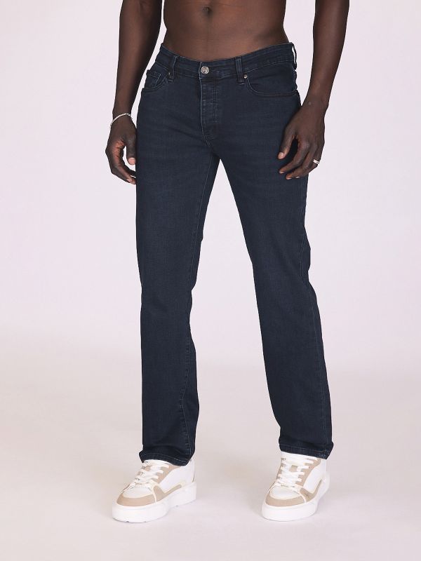 ג’ינס משופשף עם הדפס לגברים