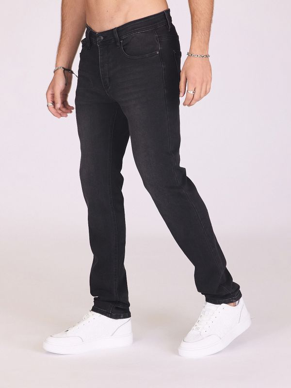 ג’ינס שחור בגזרה ישרה לגברים