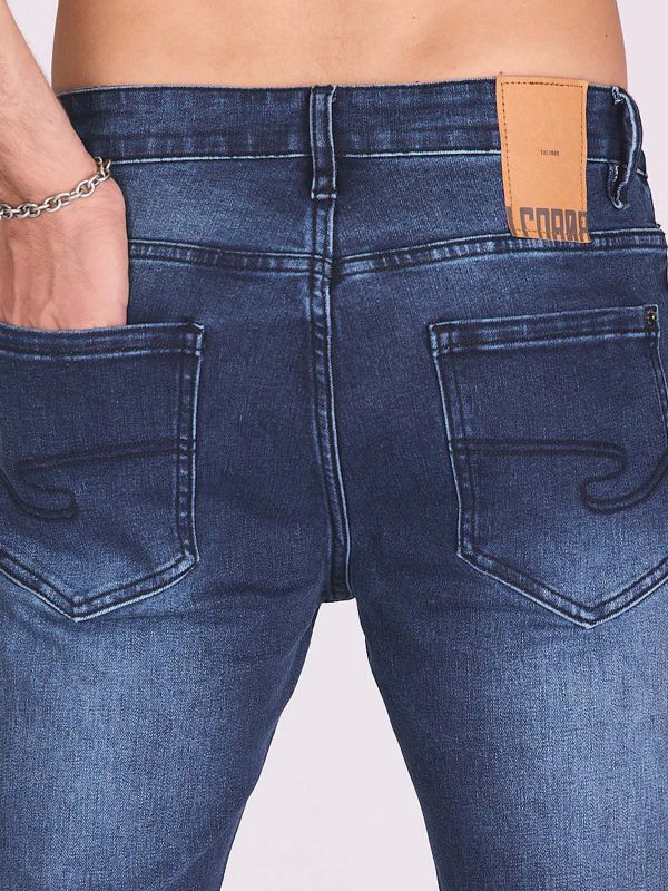 ג’ינס כהה עם תפרים לגברים