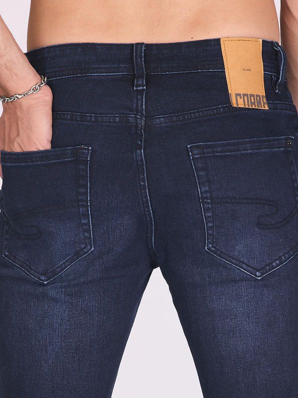 ג’ינס משופשף עם גימור לגברים