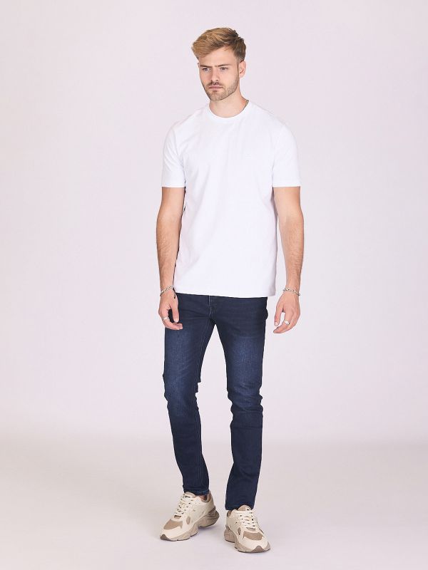 ג’ינס משופשף עם גימור לגברים