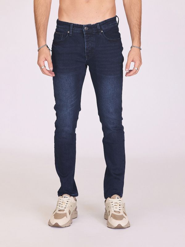 ג’ינס משופשף עם גימור לגברים