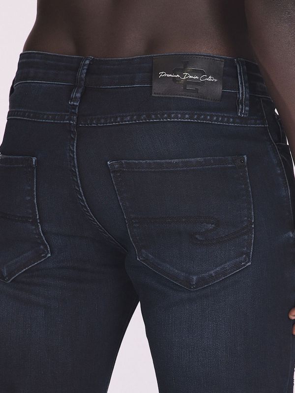 ג’ינס בגזרה ישרה עם הדפסים לגברים