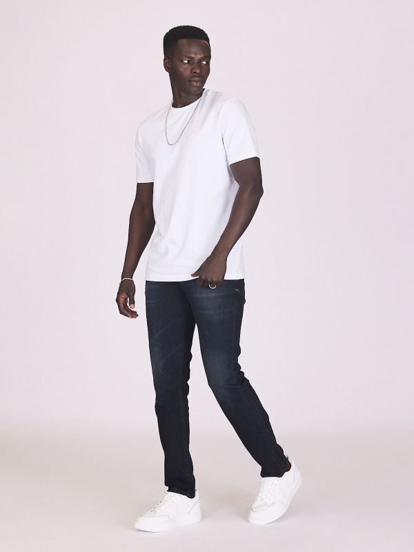 ג’ינס בגזרה ישרה עם הדפסים לגברים