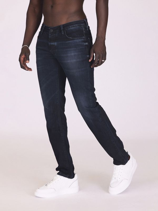 ג’ינס בגזרה ישרה עם הדפסים לגברים