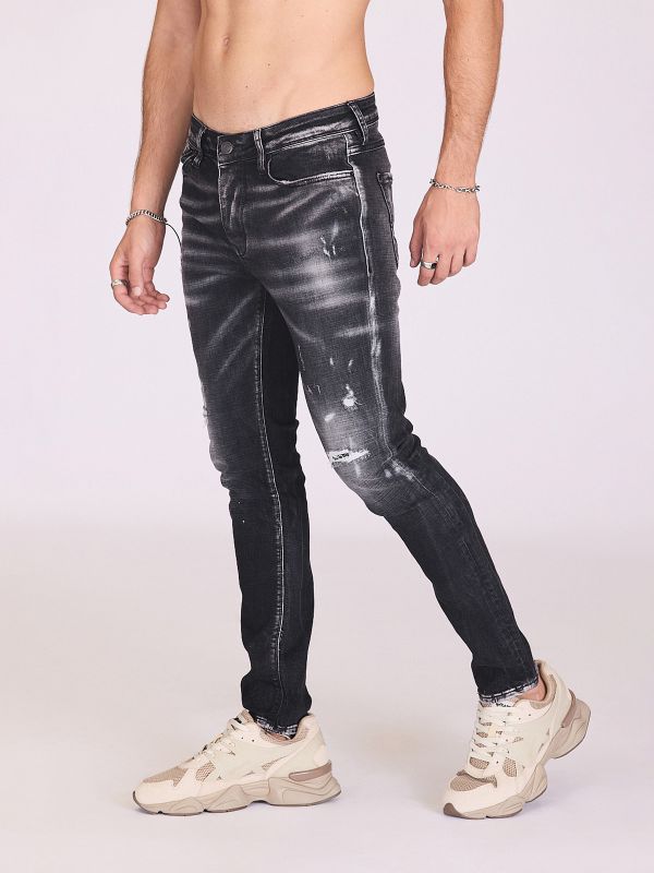 ג’ינס משופשף וקרוע לגברים