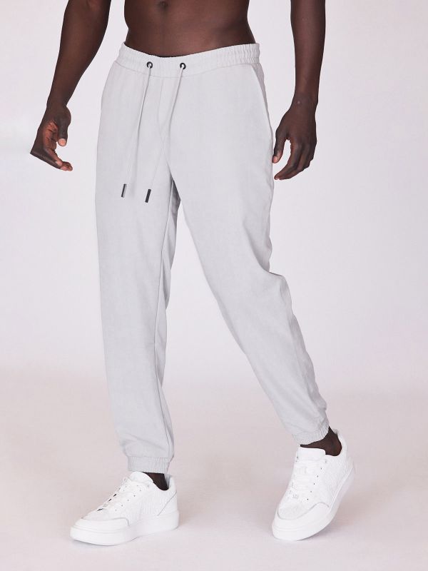 מכנסיים משוחררים עם גומי בקרסול לגברים