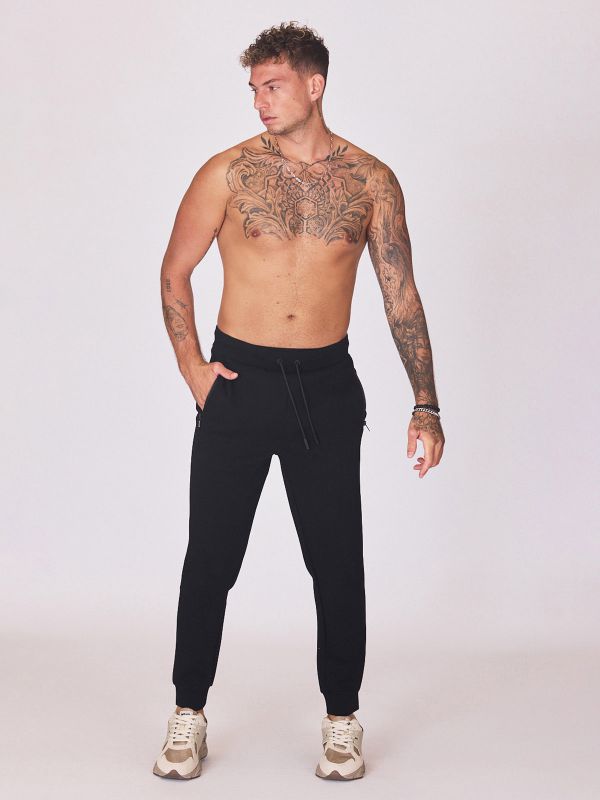 מכנסי טרנינג עם הדפס לג לגברים