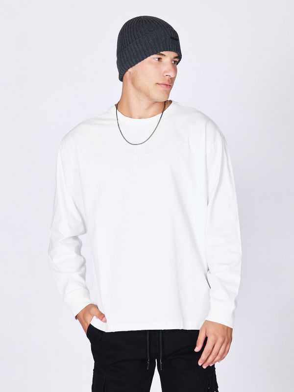 חולצת טי ארוכה אוברסייז לגברים