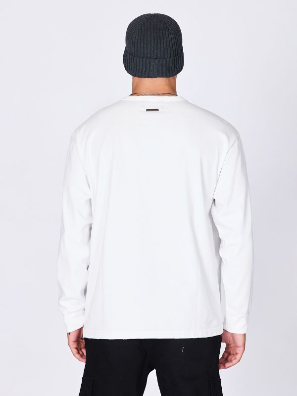 חולצת טי ארוכה אוברסייז לגברים