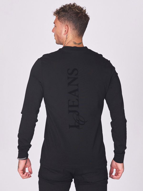 חולצת טי ארוכה עם הדפס לגברים