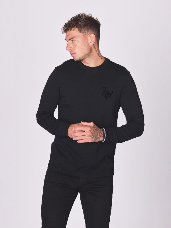 חולצת טי ארוכה עם הדפס לגברים