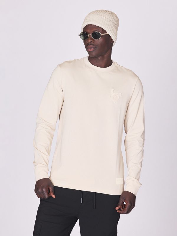 חולצת טי ארוכה עם הדפס לגברים