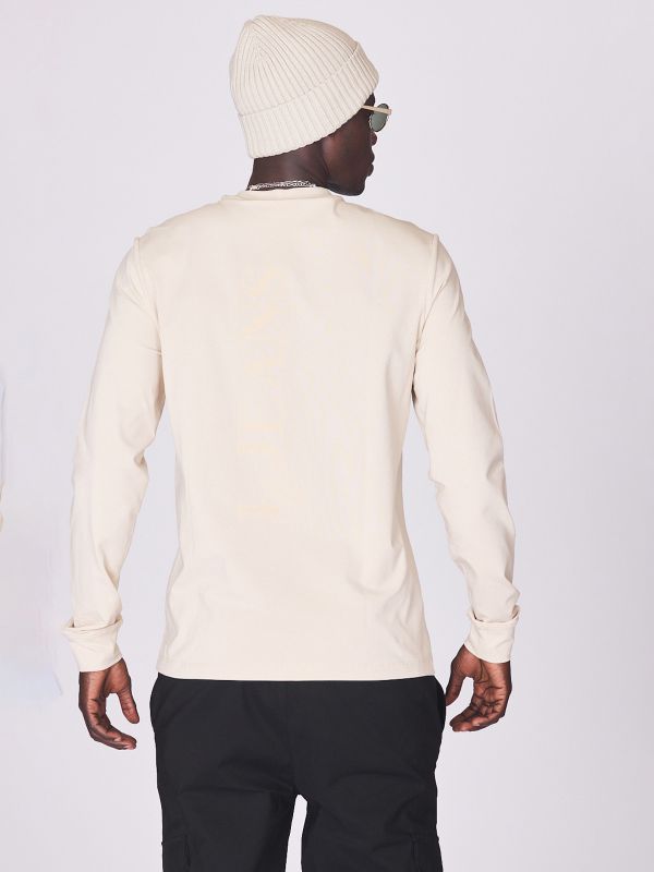 חולצת טי ארוכה עם הדפס לגברים