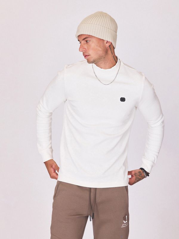 חולצת טי ארוכה עם הדפס לגברים