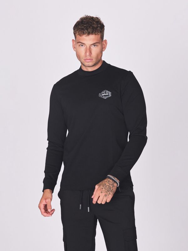 חולצת טי ארוכה עם רוכסן לגברים