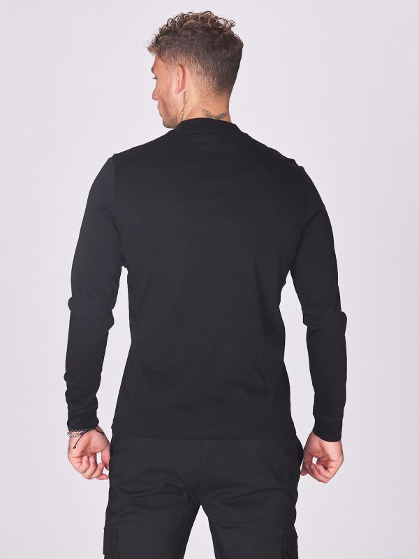 חולצת טי ארוכה עם רוכסן לגברים