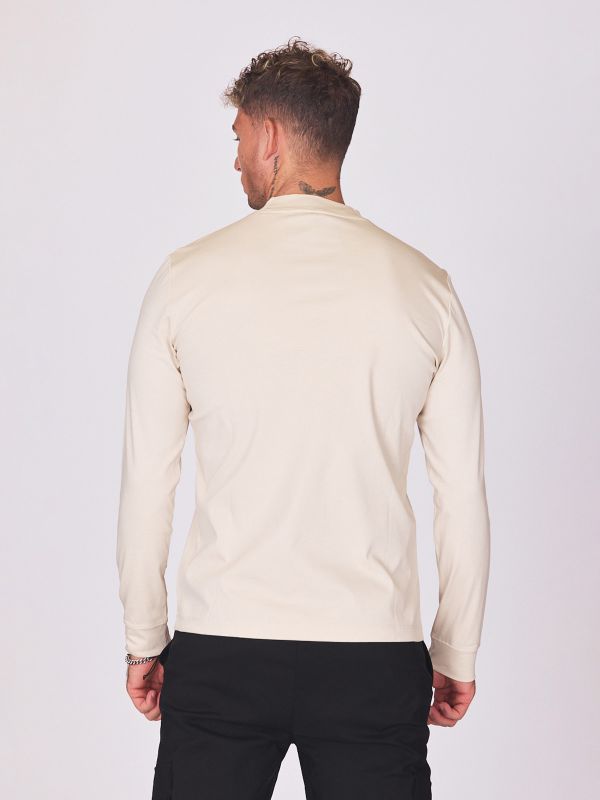 חולצת טי ארוכה עם רוכסן לגברים