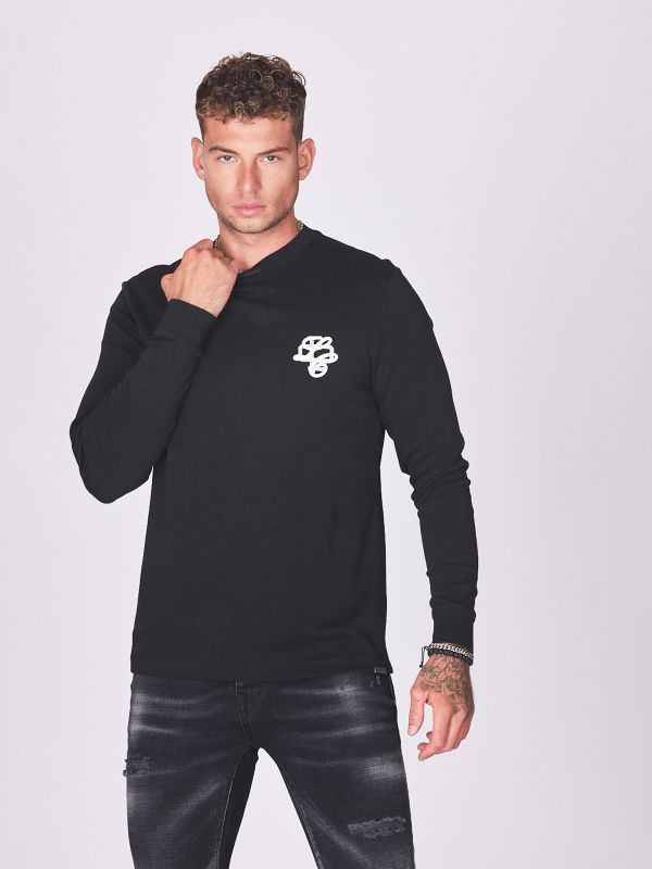 חולצת טי ארוכה עם לוגו לגברים