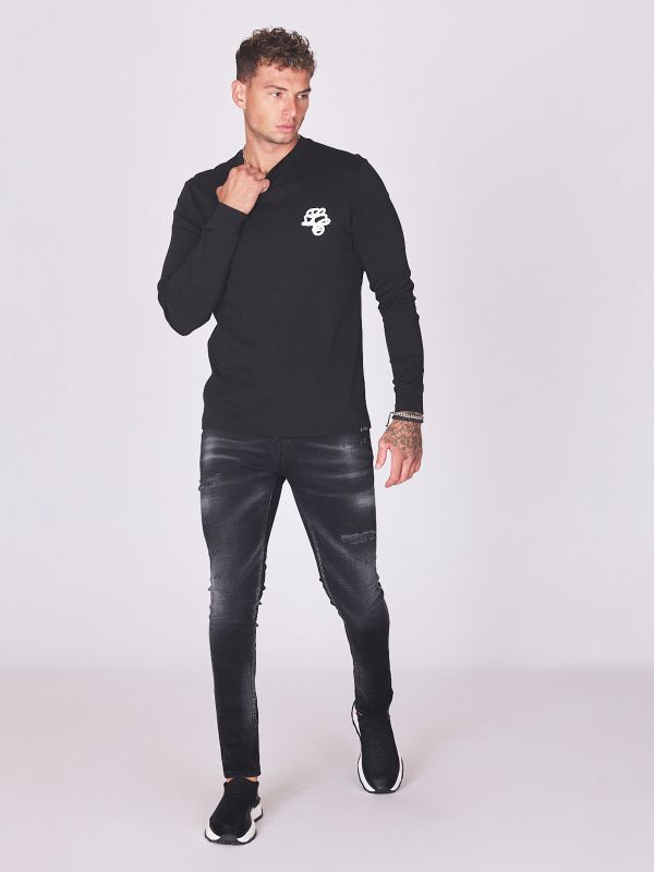 חולצת טי ארוכה עם לוגו לגברים